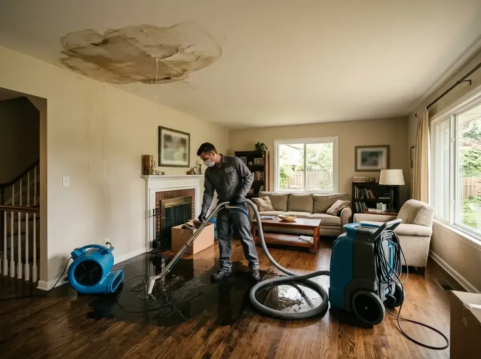 attic-pipe-burst-ceiling-drip-008 — frequently asked questions, Water Damage Restoration & Carpet Care in Woodbury, MN